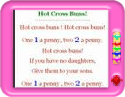 'Hot cross buns' - music and lyrics