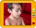 Cute child singing 'Ding dong bell'
