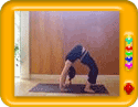 Backbend yoga during ninth month