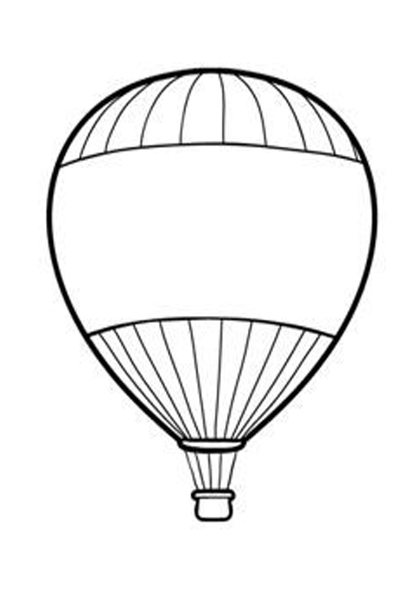Download Coloring Pages | Hot Air Balloon Coloring Page