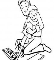 107 Coloring Pages Of Dad And Daughter  Best HD