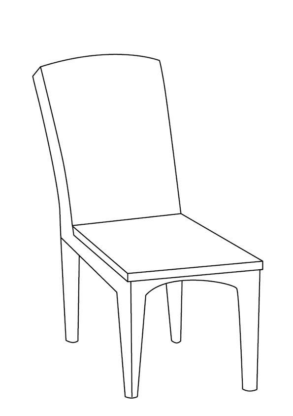 Coloring Pages  Printable Wood Chair Coloring Pages for Kids