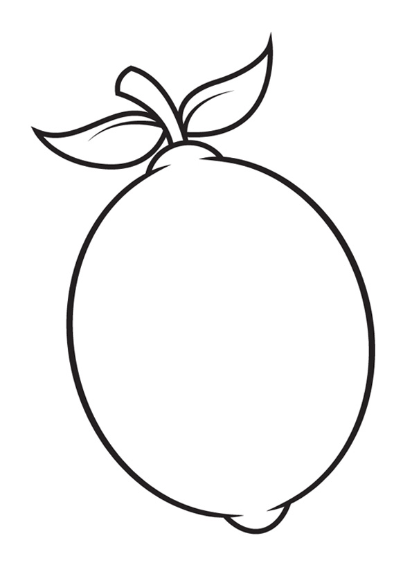 Coloring Pages Free Printable Lemon Fruits Coloring Pages For Kids