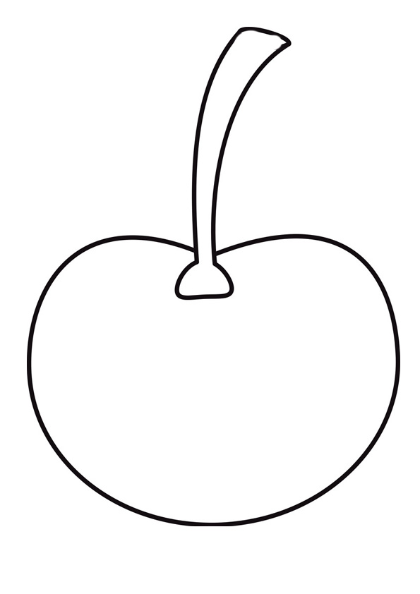 Coloring Pages Simple Printable Cherry Coloring Pages For Kids