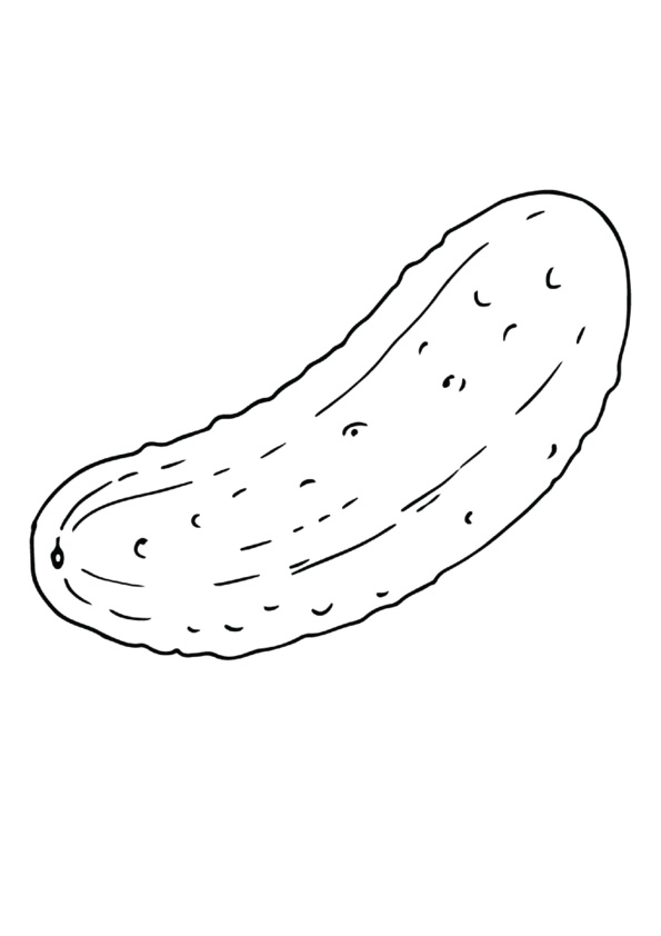 Cucumber Coloring Pages for Kids coloring page