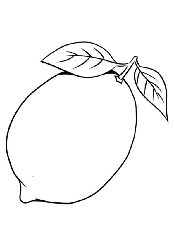 Coloring Pages | Printable Lemon Coloring Page for Kids
