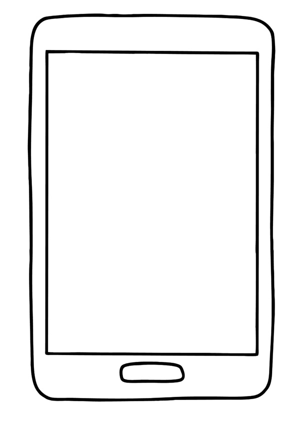 phone coloring page