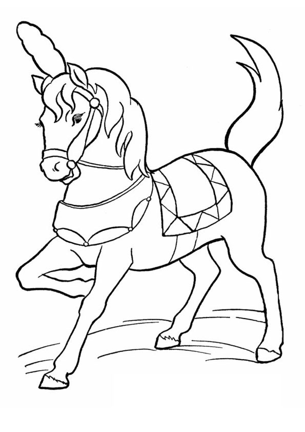 Coloring Pages Printable Horse Coloring Page