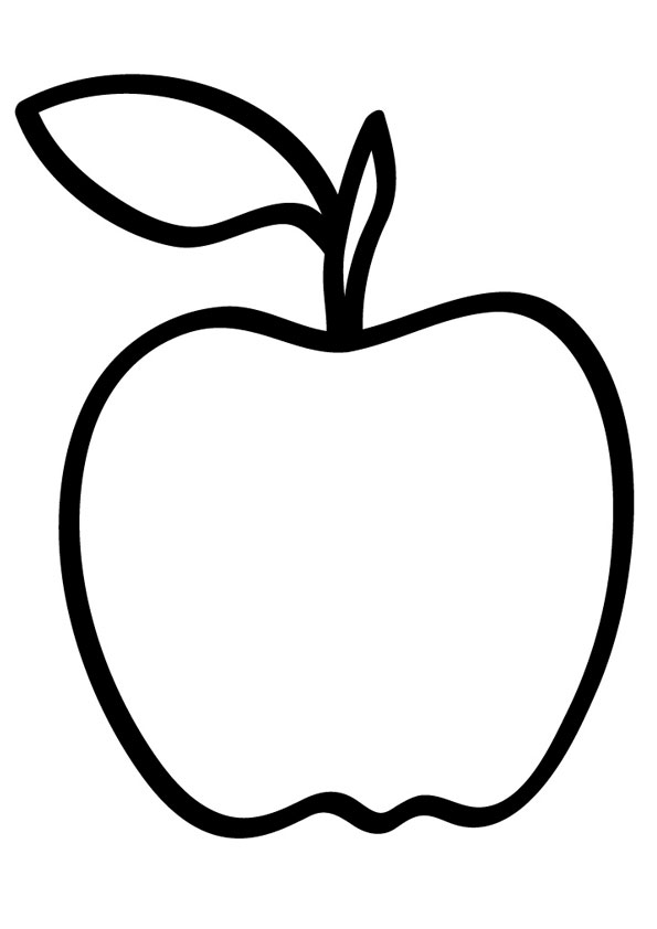 a for apple coloring pages