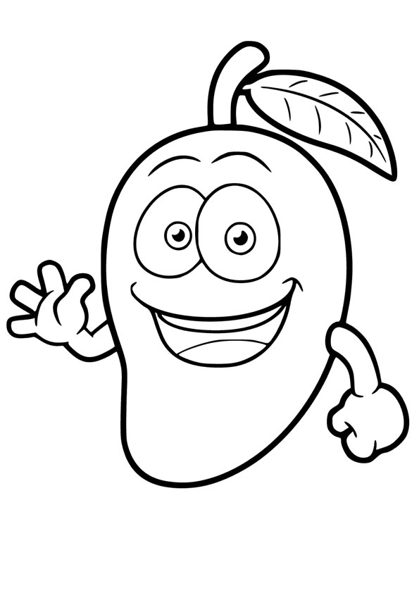 mango coloring page