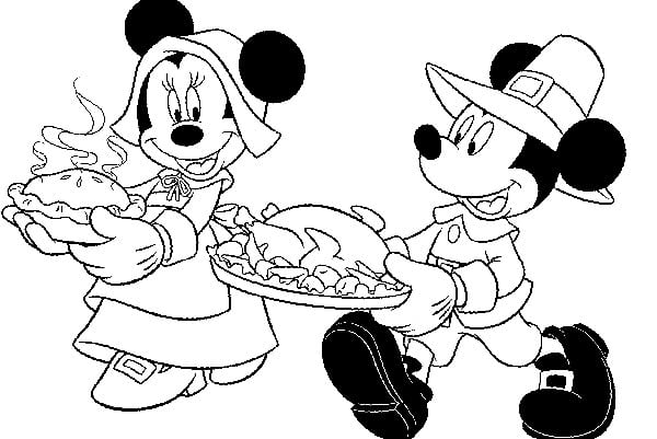 Coloring Pages | Disney Thanksgiving Coloring