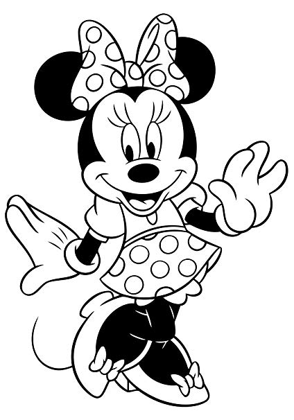 baby mickey and minnie coloring pages