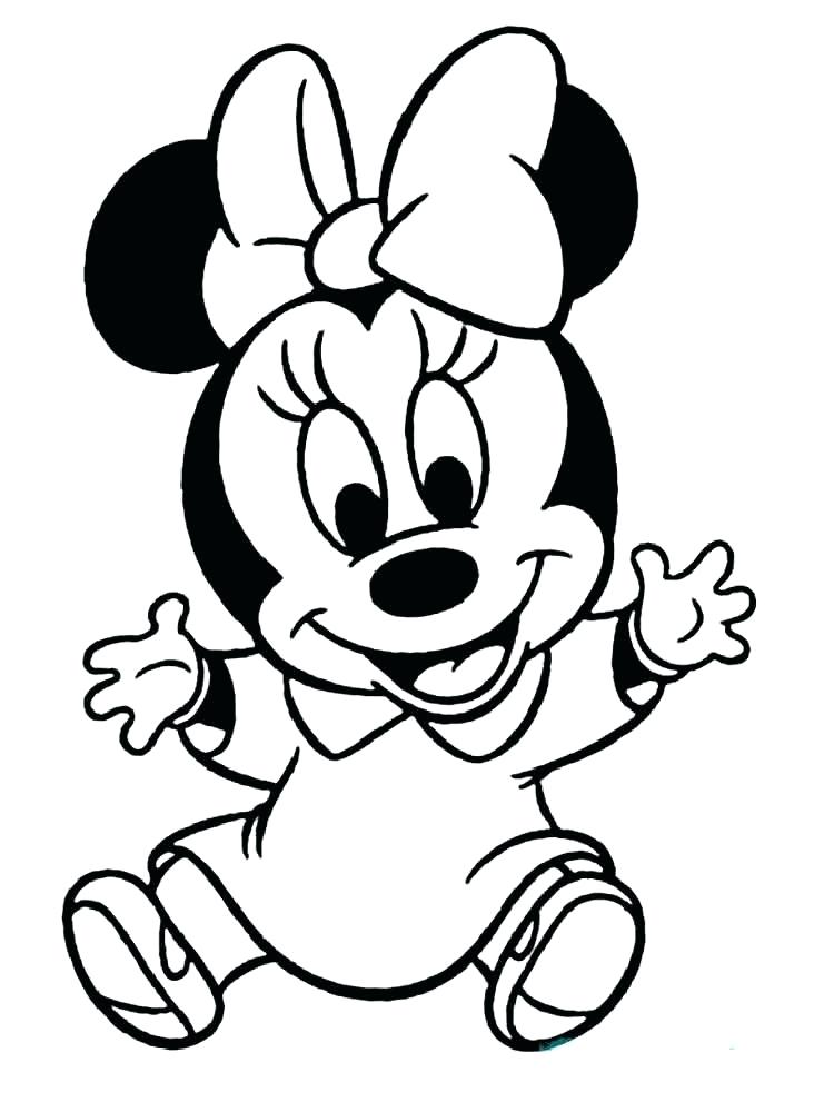 Featured image of post Mickey Mouse Coloring Pages For Babies : Use our special &#039;click to print&#039; button to send only the image to your printer.