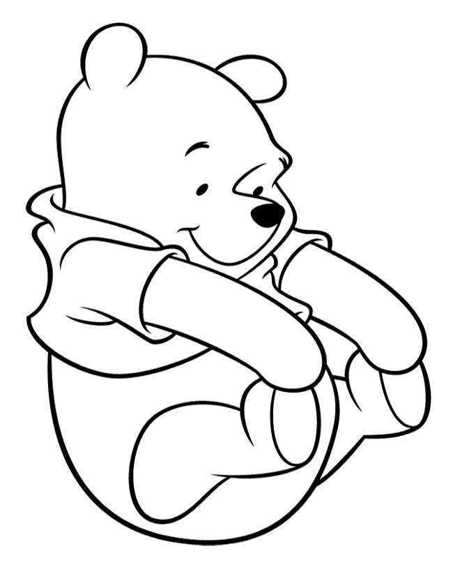 coloring pages of winnie the pooh bear