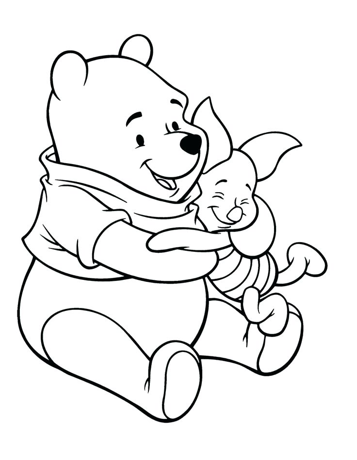 47 Coloring Pages Pooh Bear  Free