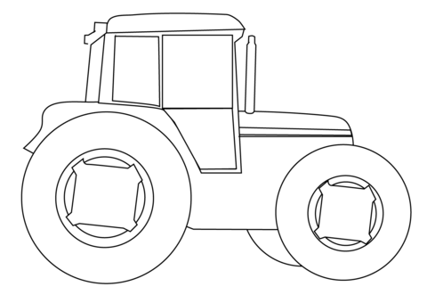 Desenho de Tractor para Colorir - Colorir.com