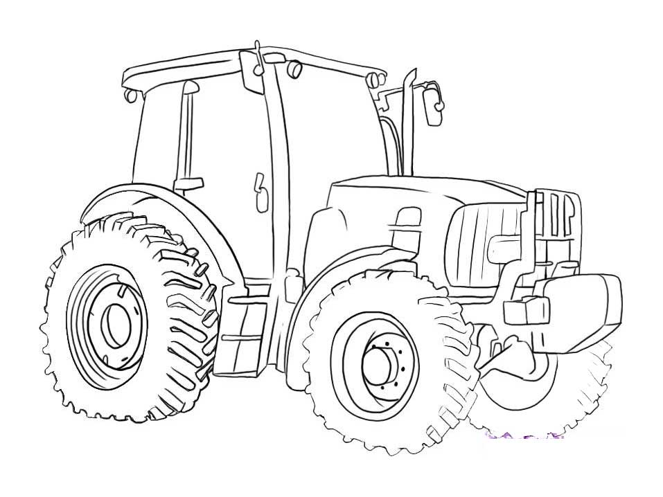 John Deere Tractor coloring and free printable for kids of all ages