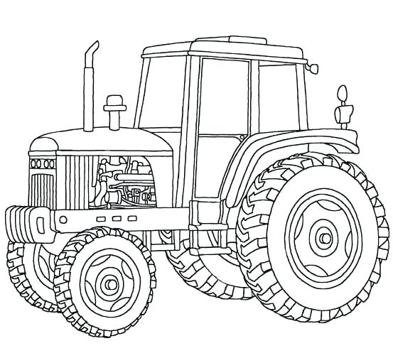 John Deere Tractor coloring page