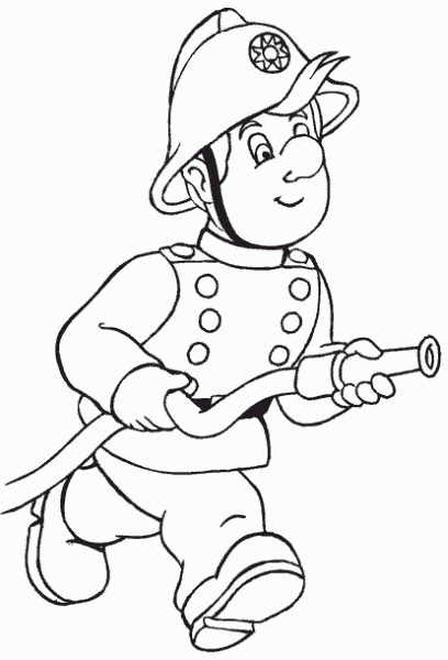 firefighter coloring pages