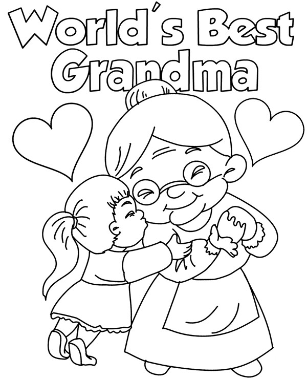 Coloring Pages | Grandmother Coloring Pages