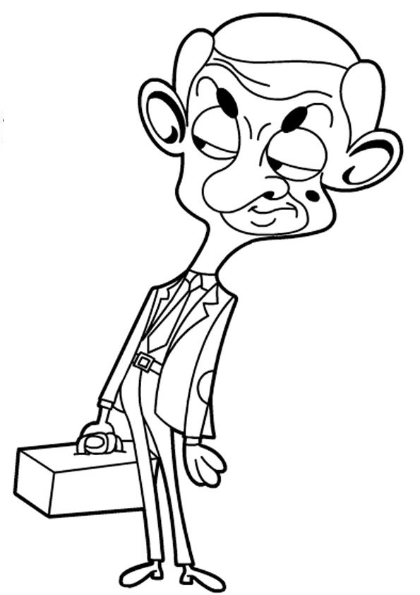 Mr Bean Printable Coloring Pages Coloring Pages