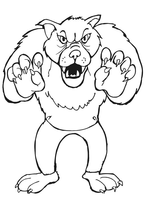 Coloring Pages | The Big Bad Wolf color print