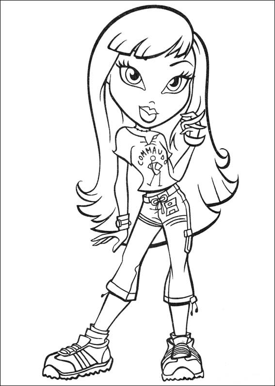 Nice Bratz Coloring Pages coloring page