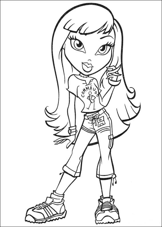 Free Printable Bratz Coloring Pages For Kids  Online coloring pages, Cool  coloring pages, Princess coloring pages