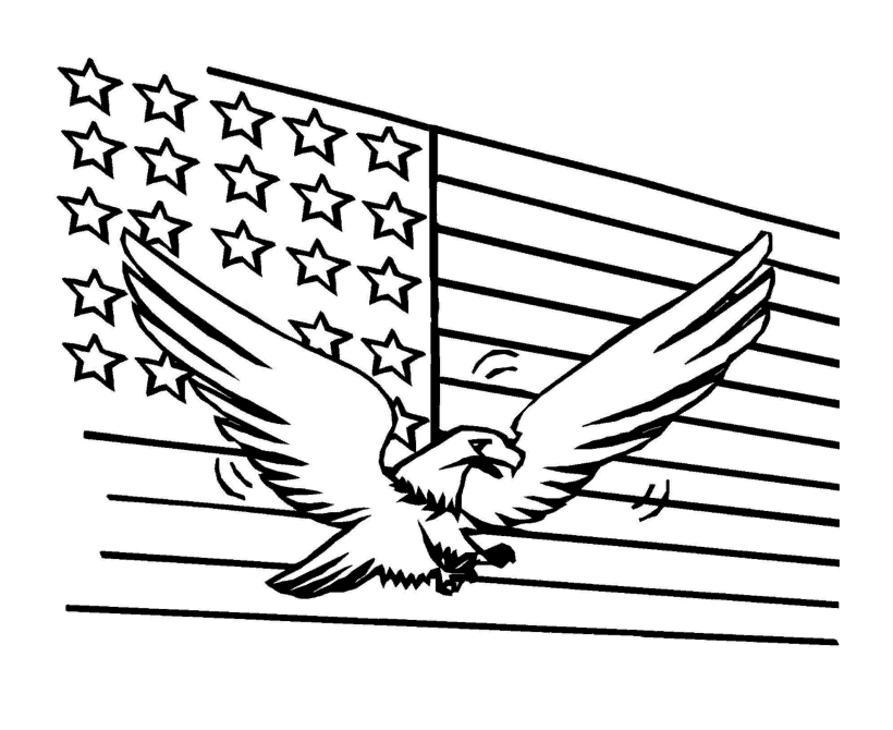 american flag coloring pages