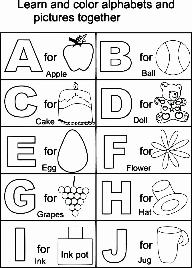 Coloring Pages | Alphabet Coloring Sheets