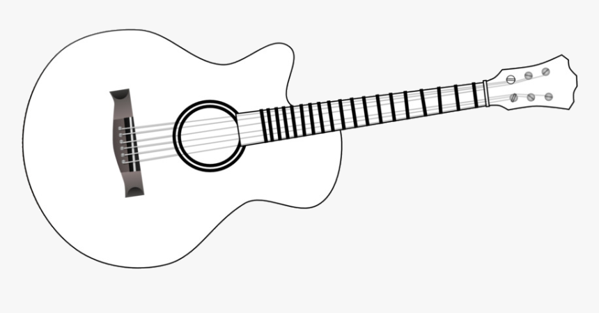 Download Coloring Pages Guitar Of Black And White Transparent Coloring Pages