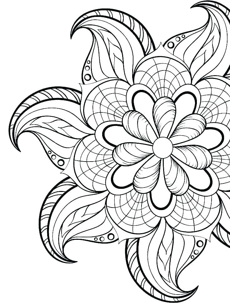 Easy Abstract Coloring Pages - Printable Coloring Pages for Adults