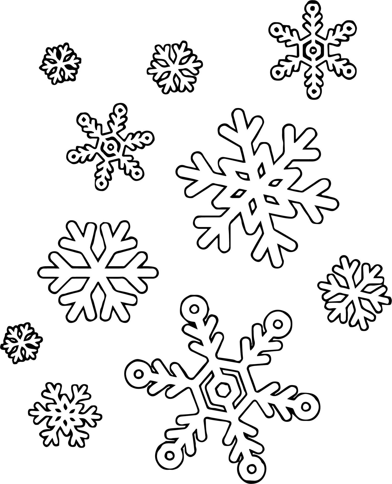 Free Snowflake Printable Coloring Pages