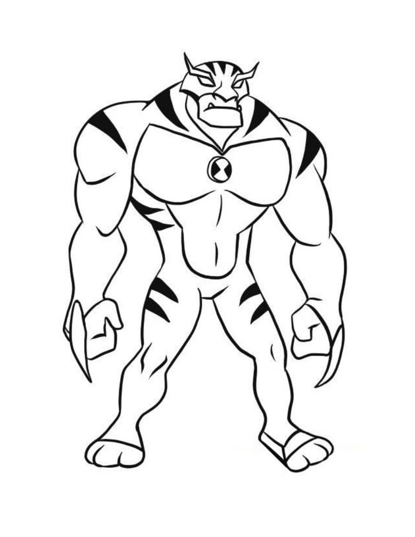 Coloring Pages | Awesome Ben Colouring Image