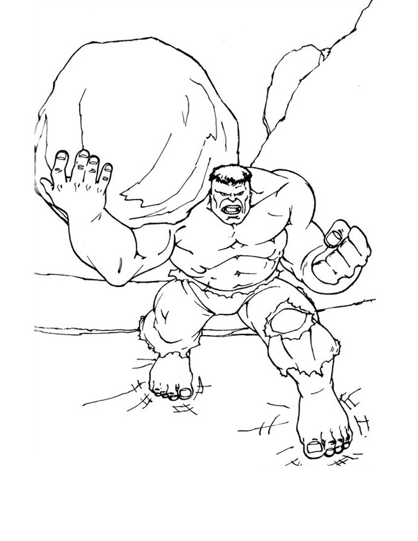 Coloring Pages Free Printable Hulk Coloring Pages For Kids