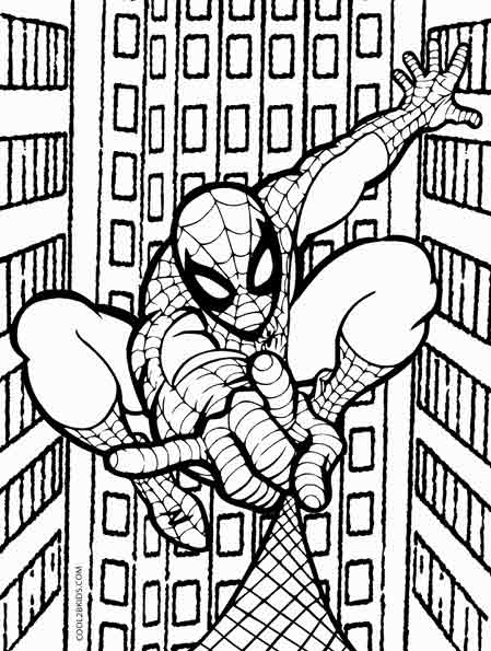 Coloring Pages | Printable Spiderman Coloring Pages