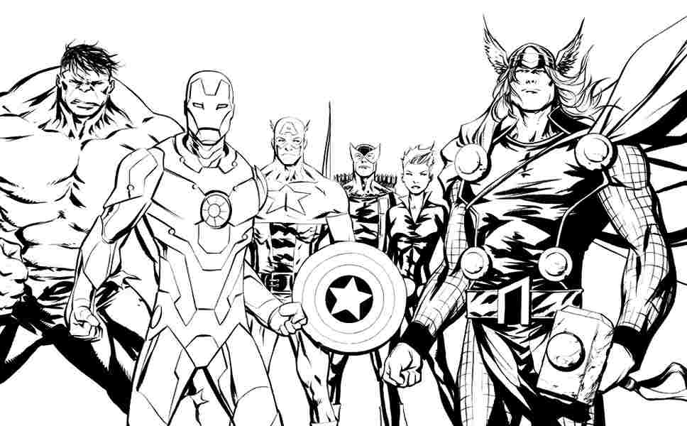 Coloring Pages Coloring Marvel Super Heroes