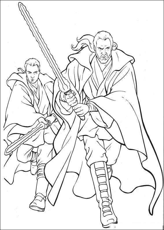 Star Wars Clone Wars Coloring Pages Jedi