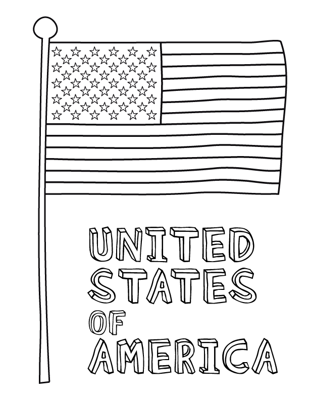 Coloring Pages Us State Flags