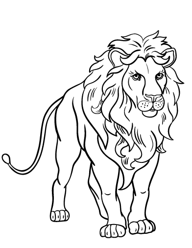 Coloring Pages | Angry Lion Coloring Pages