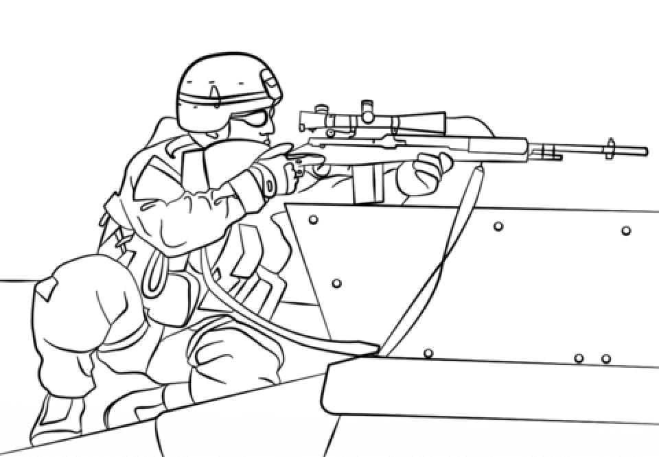 Coloring Pages Kids Printable Army Coloring Pages