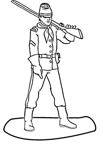 Free Soldier Coloring Pages coloring page