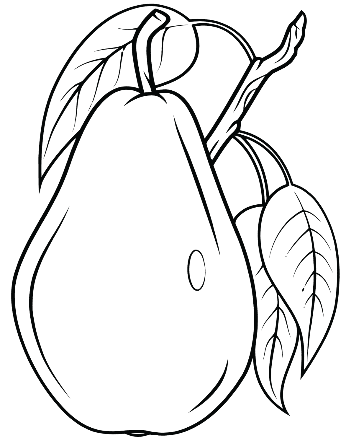 21 Free Printable Pear Coloring Pages In Vector Format Easy To Print ...