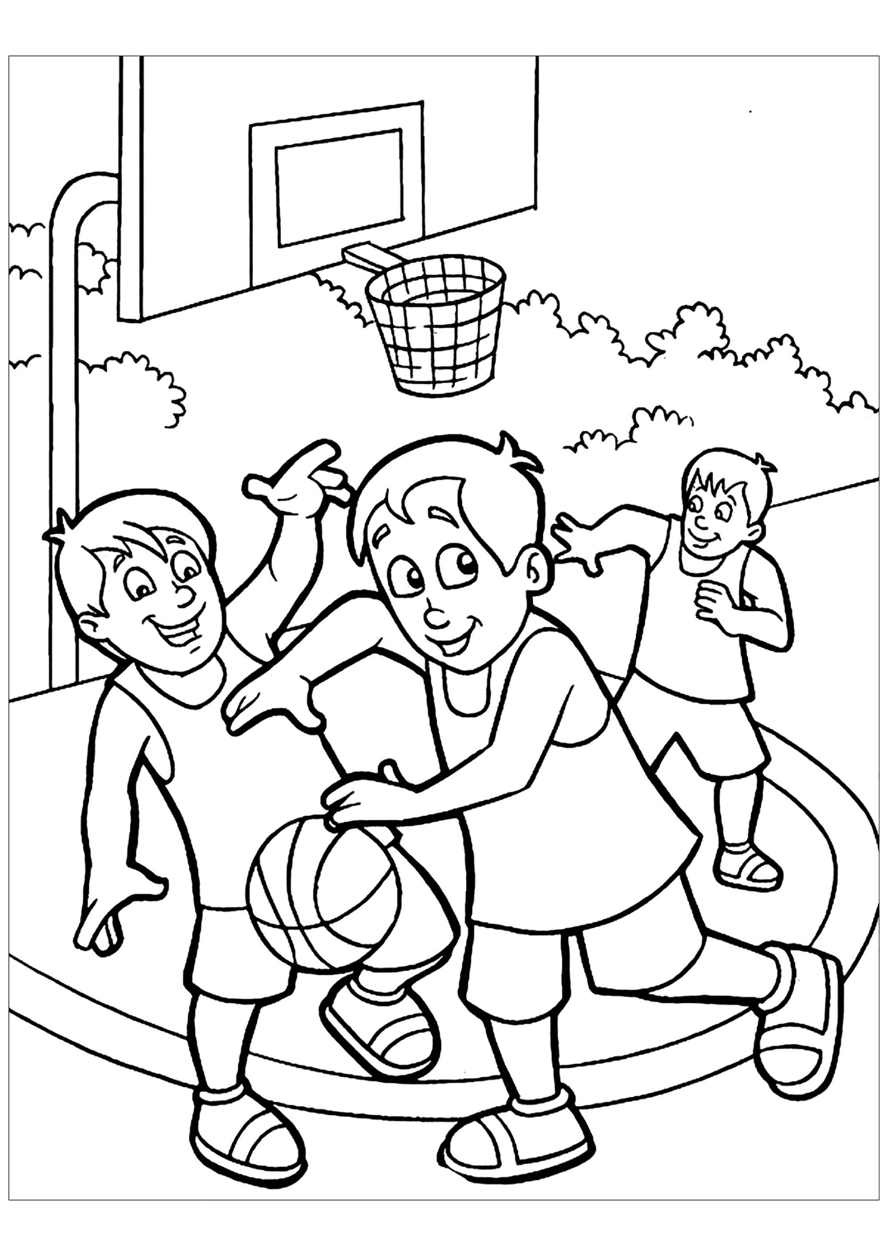 Coloring Pages | Outstanding Basketball Coloring Sheets Book Free For ...