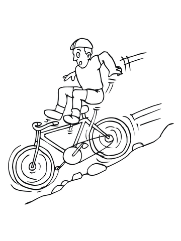 Cycling Coloring Pages coloring page
