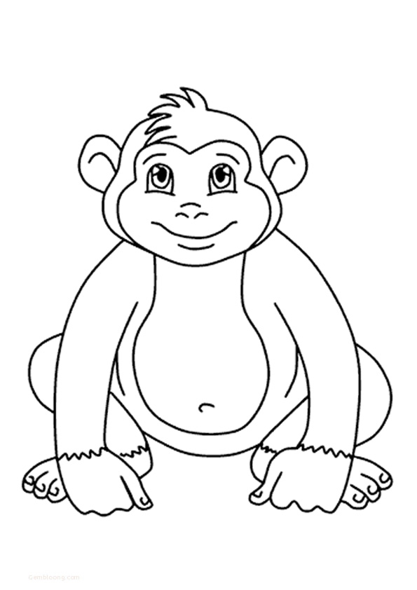 coloring-pages-printable-chimpanzee-coloring-pages