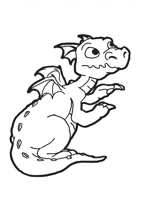 coloring pages printable baby dragon coloring pages