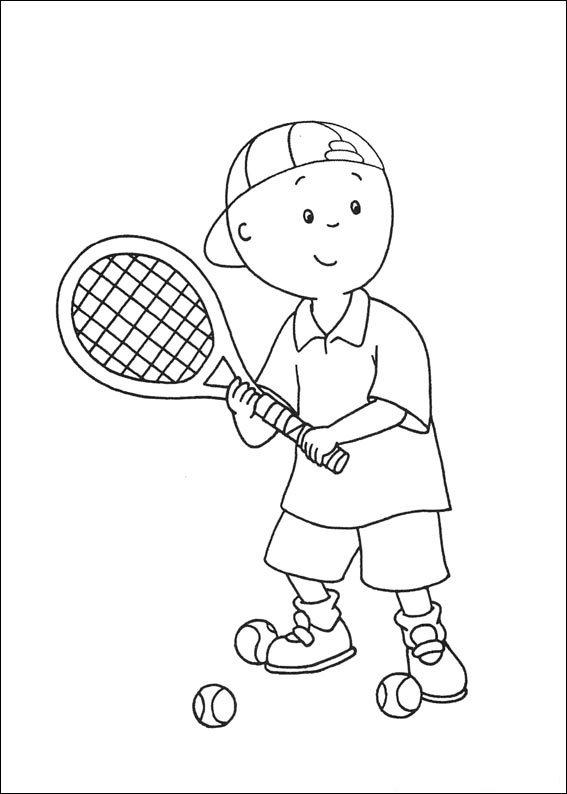 caillou printable coloring pages free