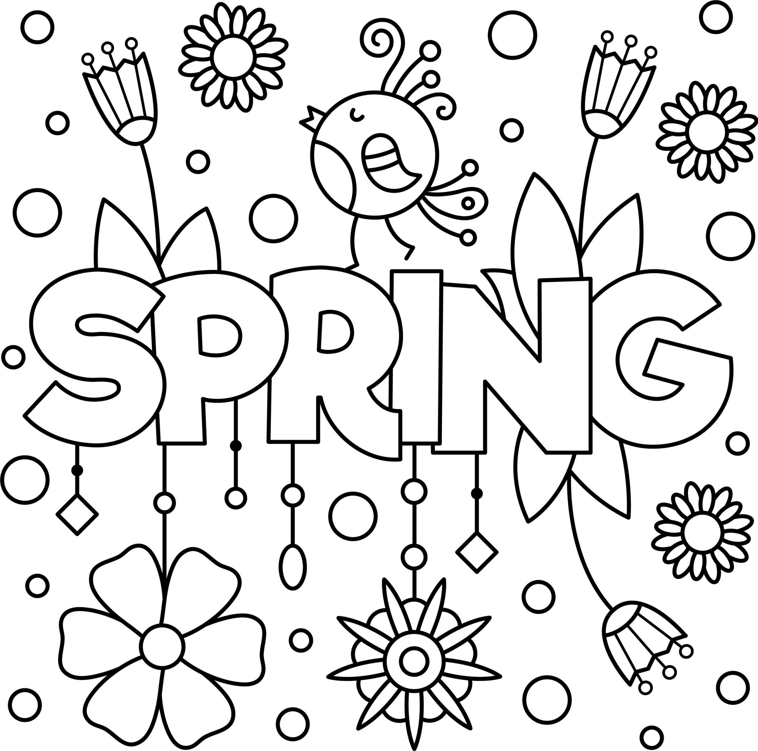 Coloring Sheets Free Printable Spring