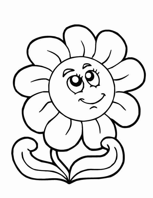 coloring pages  spring flower on springtime coloring page